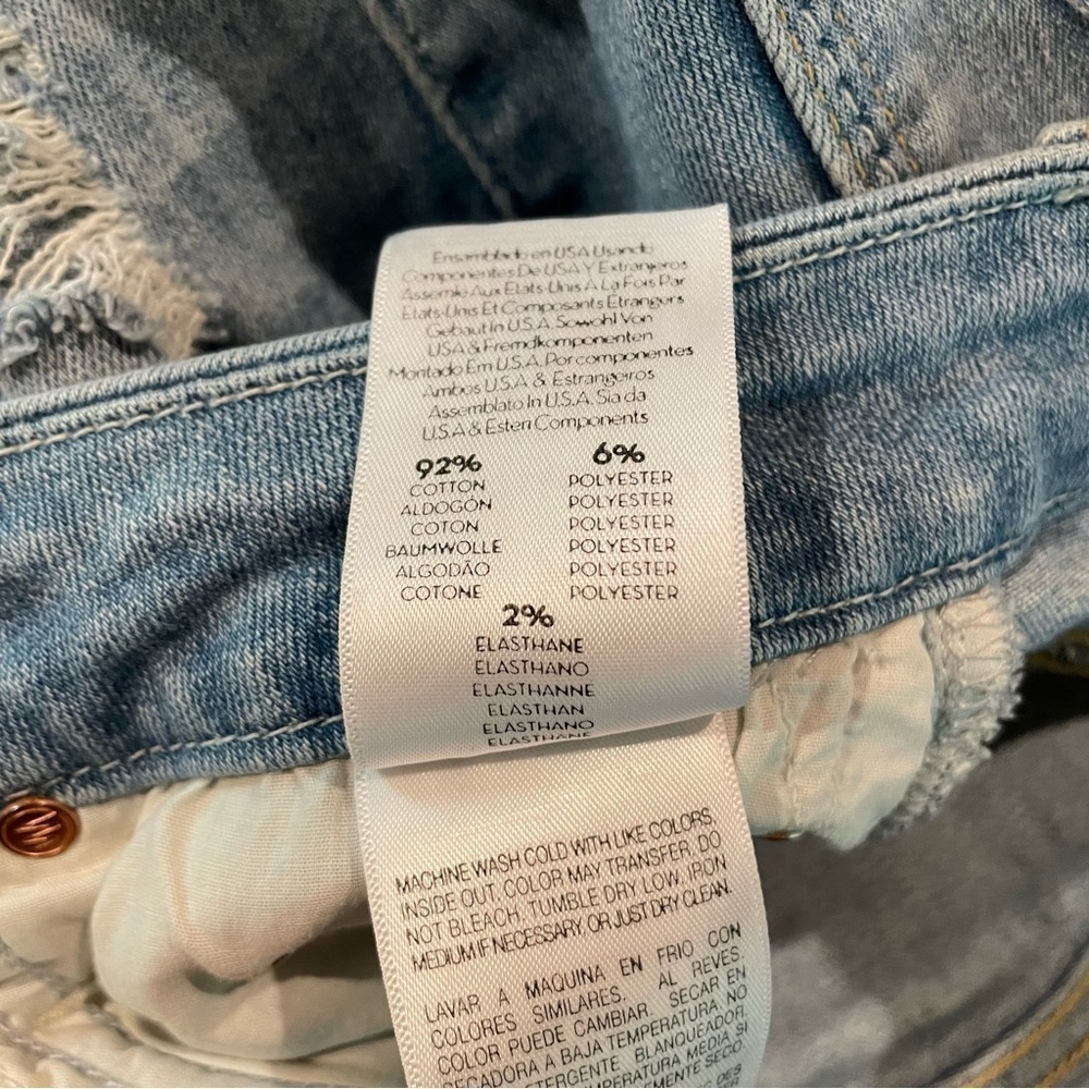 MOTHER The Looker Ankle Fray Jeans in Written In The Sand Distressed 26 - Picture 9 of 13